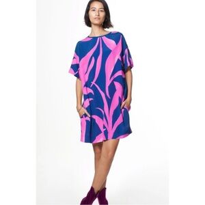 THE KIT. | Maya Dress Jungle Tripping in Ecovero Viscose Crepe, Size Medium